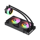 Система водяного охлаждения 1STPLAYER TS1 240 Black / 2x120mm, ARGB, 250W TDP / TS1-240-BK