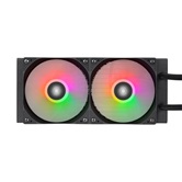 Система водяного охлаждения 1STPLAYER TS1 240 Black / 2x120mm, ARGB, 250W TDP / TS1-240-BK