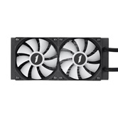 Система водяного охлаждения 1STPLAYER TS1 240 Black / 2x120mm, ARGB, 250W TDP / TS1-240-BK