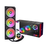 Система водяного охлаждения 1STPLAYER TS1 360 Black / 3x120mm, ARGB, 300W TDP / TS1-360-BK