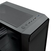 Корпус XASTRA  A303M 3ARGB-C6 Black mATX/Mesh/ tempered glass / 2x140mm + 1x120mm ARGB PWM fans/Argb+PWM HUB 6port/ Door/  A303M-2FC14A-1FC12A-C6-D