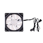 Вентилятор 1STPLAYER FC7R Black / 120mm Reverse ARGB 3pin 5V PWM 4pin 12V 600-1800rpm 47.65cfm 32.2dBA / FC7R-BK / BULK
