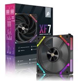 Вентилятор 1STPLAYER XF7 Black / 120mm ARGB 3pin 5V PWM 4pin 12V 600-2000rpm 56.8cfm 33.12dBA / XF7-BK-1IN1