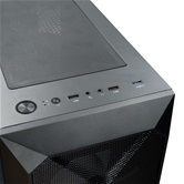 Корпус XASTRA  A304 4FRGB Black ATX/Mesh/half-size TG/4x120mm FRGB FC fans/ A304-4FC12F