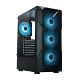 Корпус XASTRA  A304 4ARGB Black ATX/Mesh/half-size TG/4x120mm ARGB FC fans/ A304-4FC12A