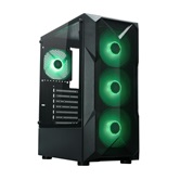 Корпус XASTRA  A304 4ARGB Black ATX/Mesh/half-size TG/4x120mm ARGB FC fans/ A304-4FC12A