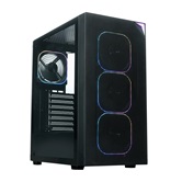 Корпус XASTRA  A408 4ARGB Black ATX/Mesh/Screwless full-size TG / 4x120mm ARGB PWM FG fans/ A408-4FG12A