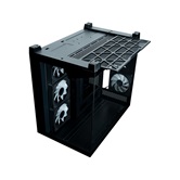 Корпус XASTRA QW500 7ARGB-C10-UC Black ATX/Aquarium/Screewless/7x120mm ARGB PWM FM fans/Argb+PWM HUB 10port/Type-C/ QW500-7FM12A-C10-UC