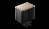 Кулер DEEPCOOL AK500 G2 LGA1851/1700/1200/115X/AM5/AM4 (9шт/кор, TDP 240W, PWM, Fan 120mm, 5 тепл. трубок, Copper Base, Wood-grain top cover, черный) RET