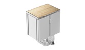 Кулер DEEPCOOL AK500 G2 WH LGA1851/1700/1200/115X/AM5/AM4 (9шт/кор, TDP 240W, PWM, Fan 120mm, 5 тепл. трубок, Copper Base, Wood-grain top cover, белый) RET