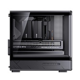 Корпус JONSBO D200 Black, TG (aquarium), mini-ITX, mATX, черный