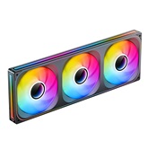Вентилятор JONSBO ZA-420BR (3 in 1) 422х143х28мм REVERSE (10шт/кор, PWM, ARGB LED, 700-1500об/мин, черный) Retail
