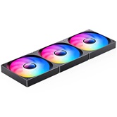 Вентилятор JONSBO ZW-140B (3 in 1) 420х140х26мм (16шт/кор, PWM, ARGB LED, 800-1800об/мин, черный) Retail