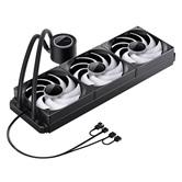 Комплект водяного охлаждения JONSBO TG-420 ARGB Black LGA1851/1700/1200/115X/AM5/AM4 (4шт/кор, TDP 300W, ARGB FAN and PUMP, PWM, TRIPLE FAN 140mm) RET