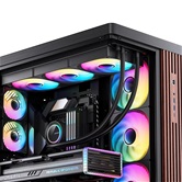 Комплект водяного охлаждения JONSBO TG-420 ARGB Black LGA1851/1700/1200/115X/AM5/AM4 (4шт/кор, TDP 300W, ARGB FAN and PUMP, PWM, TRIPLE FAN 140mm) RET