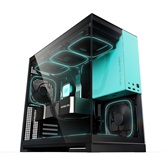 Корпус Geometric Future Model 5 Black Blue with fans / mid tower, E-ATX / 5x140mm ARGB fans / 1AM5WKBB00110