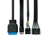 Корпус XASTRA Q500 6ARGB-FG-C10-UC Black ATX/Aquarium/Screewless/ 6x120mm ARGB PWM FG fans/Argb+PWM HUB 10port/ Type-C/ Q500-6FG12A-C10-UC