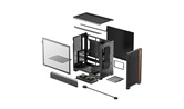 Корпус Deepcool CL600, TG, 2x120mm ARGB Fan, mini-ITX, mATX, ATX, черный