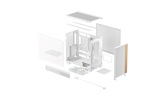 Корпус Deepcool CL600 WH, TG, 2x120mm ARGB Fan, mini-ITX, mATX, ATX, белый
