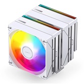 Кулер JONSBO CB80 White LGA1851/1700/1200/115X/AM5/AM4 (12шт/кор, TDP 260W, PWM, 120mm ARGB LED Fan + 120mm Black Fan, 6 тепловых трубок, 4-pin, белый) Retail