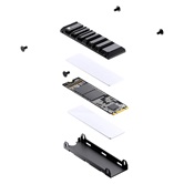 Радиатор для SSD M.2 2280 JONSBO M202 Black (черный)