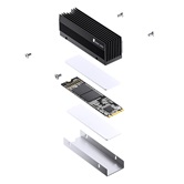 Радиатор для SSD M.2 2280 JONSBO M201 Black (черный)