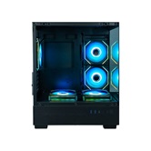 Корпус XASTRA Q400M 5ARGB-C6-UC Black mATX/Aquarium/Screewless/ 5x120mm ARGB PWM FM fans/Argb+PWM HUB 6port/ Type-C/ Q400M-5FM12A-C6-UC