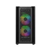 Корпус Powercase Mistral SM04 ARGB, Tempered Glass, Front Nylon Filter, 3x120mm ARGB PWM fans, чёрный, mATX  (CMMSM04B-A3)
