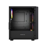 Корпус Powercase Mistral SM04 ARGB, Tempered Glass, Front Nylon Filter, 3x120mm ARGB PWM fans, чёрный, mATX  (CMMSM04B-A3)