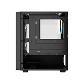 Корпус Powercase Mistral SM04 ARGB, Tempered Glass, Front Nylon Filter, 3x120mm ARGB PWM fans, чёрный, mATX  (CMMSM04B-A3)