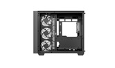 Корпус Deepcool CG530U 4F, TG (aquarium), 4x120mm ARGB Fan, mini-ITX, mATX, ATX, черный