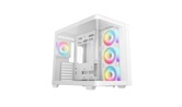 Корпус Deepcool CG530U 4F WH, TG (aquarium), 4x120mm ARGB Fan, mini-ITX, mATX, ATX, белый