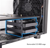 Корпус CHIEFTEC CUBE CI-03B-OP, 1x200mm Fan, mini-ITX, mATX, черный