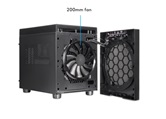 Корпус CHIEFTEC CUBE CI-03B-OP, 1x200mm Fan, mini-ITX, mATX, черный