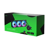 Система водяного охлаждения XASTRA Equ  LQ360 ARGB BK Intel LGA LGA1851/1700/1200/115X/AM5/AM4 ( 3x120 ARGB fan,Matrix Screen 2.6 ",  black) RET