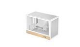 Корпус Deepcool CH260 WOOD WH, TG, mini-ITX, mATX, белый