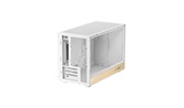 Корпус Deepcool CH260 WOOD WH, TG, mini-ITX, mATX, белый