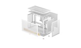 Корпус Deepcool CH260 WOOD WH, TG, mini-ITX, mATX, белый