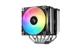 Кулер DEEPCOOL AG620 G2 ARGB LGA1954/1851/1700/AM5/AM4 (9шт/кор, TDP 270W, PWM, DUAL ARGB Fan 120mm, 6 тепл. трубок, черный) RET