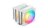 Кулер DEEPCOOL AG620 G2 WH ARGB LGA1954/1851/1700/AM5/AM4 (9шт/кор, TDP 270W, PWM, DUAL ARGB Fan 120mm, 6 тепл. трубок, белый) RET
