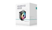 Кулер DEEPCOOL AG400 G2 ARGB LGA1851/1700/AM5/AM4 (18шт/кор, TDP 230W, PWM, ARGB Fan 120mm, 4 тепл. трубки, черный) RET