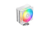 Кулер DEEPCOOL AG400 G2 WH ARGB LGA1851/1700/AM5/AM4 (18шт/кор, TDP 230W, PWM, Fan 120mm, 4 тепл. трубки, белый) RET