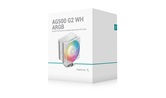 Кулер DEEPCOOL AG500 G2 WH ARGB LGA1851/1700/AM5/AM4 (12шт/кор, TDP 250W, PWM, ARGB Fan 120mm, 5 тепл.трубок, белый) RET