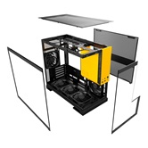 Корпус Geometric Future Model 3 Black Yellow with fans / mATX / 5x120mm ARGB fans / 1AM3NZBY00110