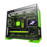 Корпус Geometric Future Model 3 Green / mATX / 1AM3NZGB00100