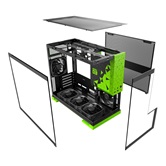 Корпус Geometric Future Model 3 Green with fans / mATX / 5x120mm ARGB fans / 1AM3NZGB00110