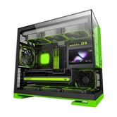 Корпус Geometric Future Model 3 Green with fans / mATX / 5x120mm ARGB fans / 1AM3NZGB00110