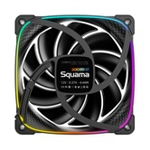 Вентилятор Geometric Future Squama 3003B-12 Black 120mm / ARGB, PWM, 120x120x30 mm, 800-2300 RPM, 84.0 CFM, 35.8 dBA / 1F3003B112000