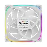 Комплект вентиляторов (3 шт.) Geometric Future Squama 3003W-12 White 120mm / ARGB, PWM, 120x120x30 mm, 800-2300 RPM, 84.0 CFM, 35.8 dBA / 1F3003W312000