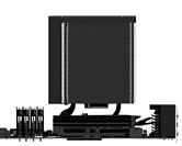 Кулер ID-COOLING FROZN A620 PRO XE BLACK LGA1954/1851/1700/1200/115X/AM5/AM4 (6шт/кор, TDP 260W, PWM, черный, 6 тепл.трубок + медная база, DUAL FAN 120mm) RET